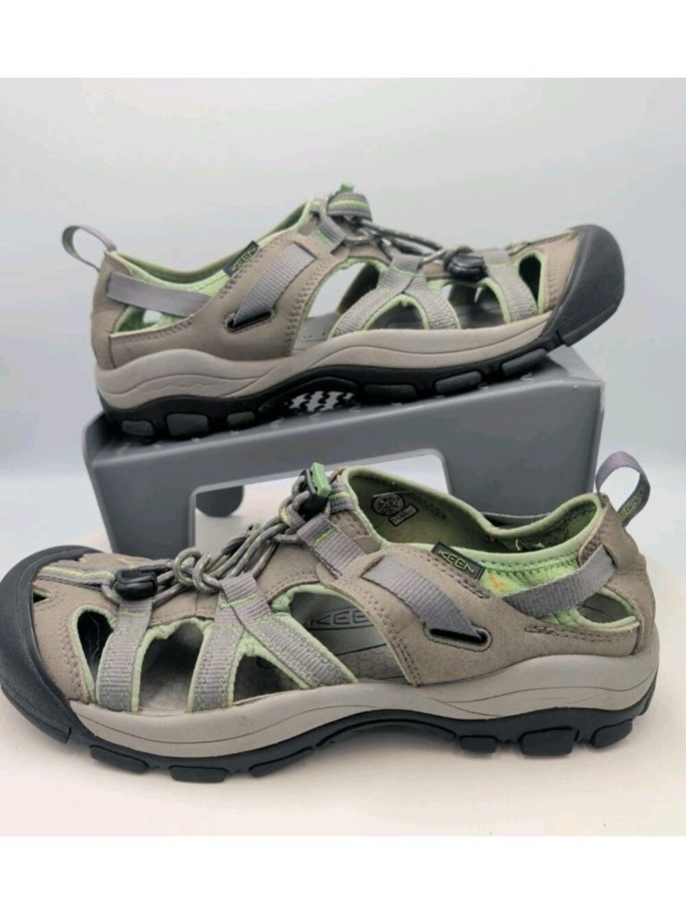 Keen Newport Water Sport Sandals Womens Us 10 Whisper Gray Green Bungee Gorpcore